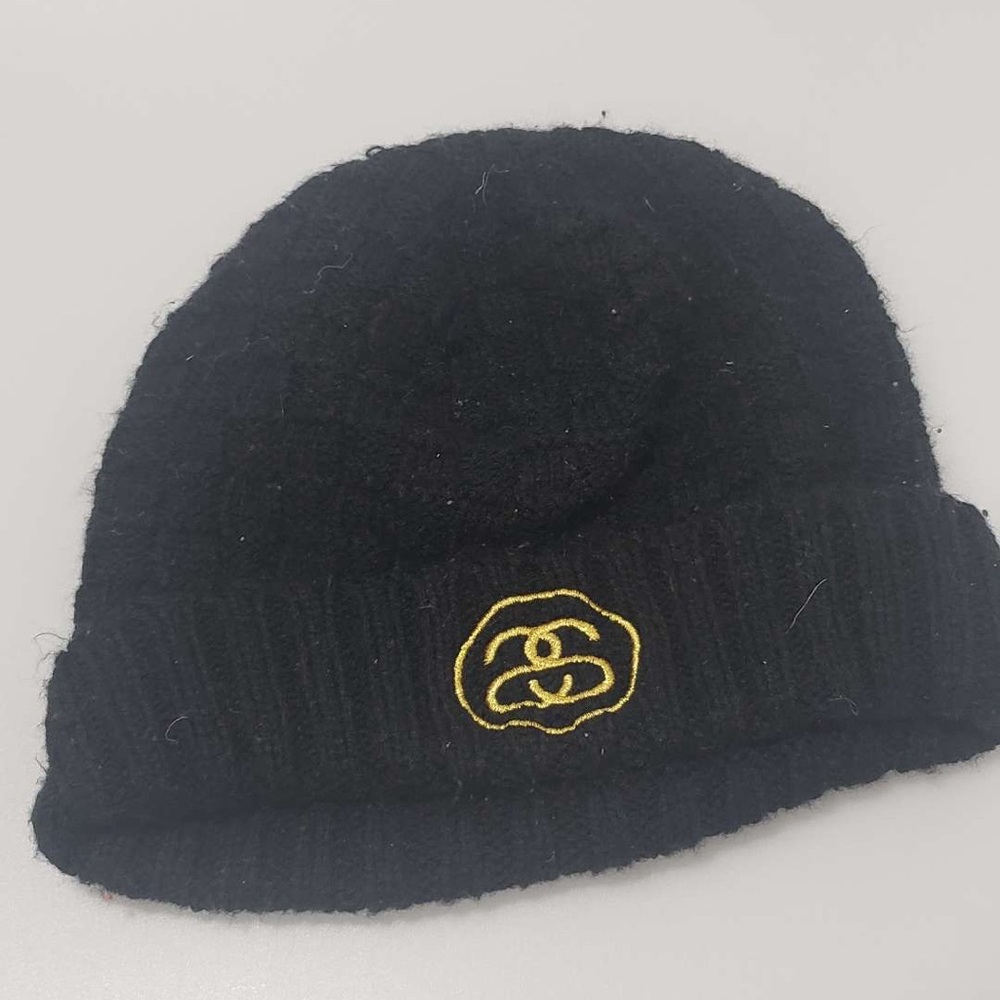 Stussy Double S Beanie Black Vintage One Size Fits Most